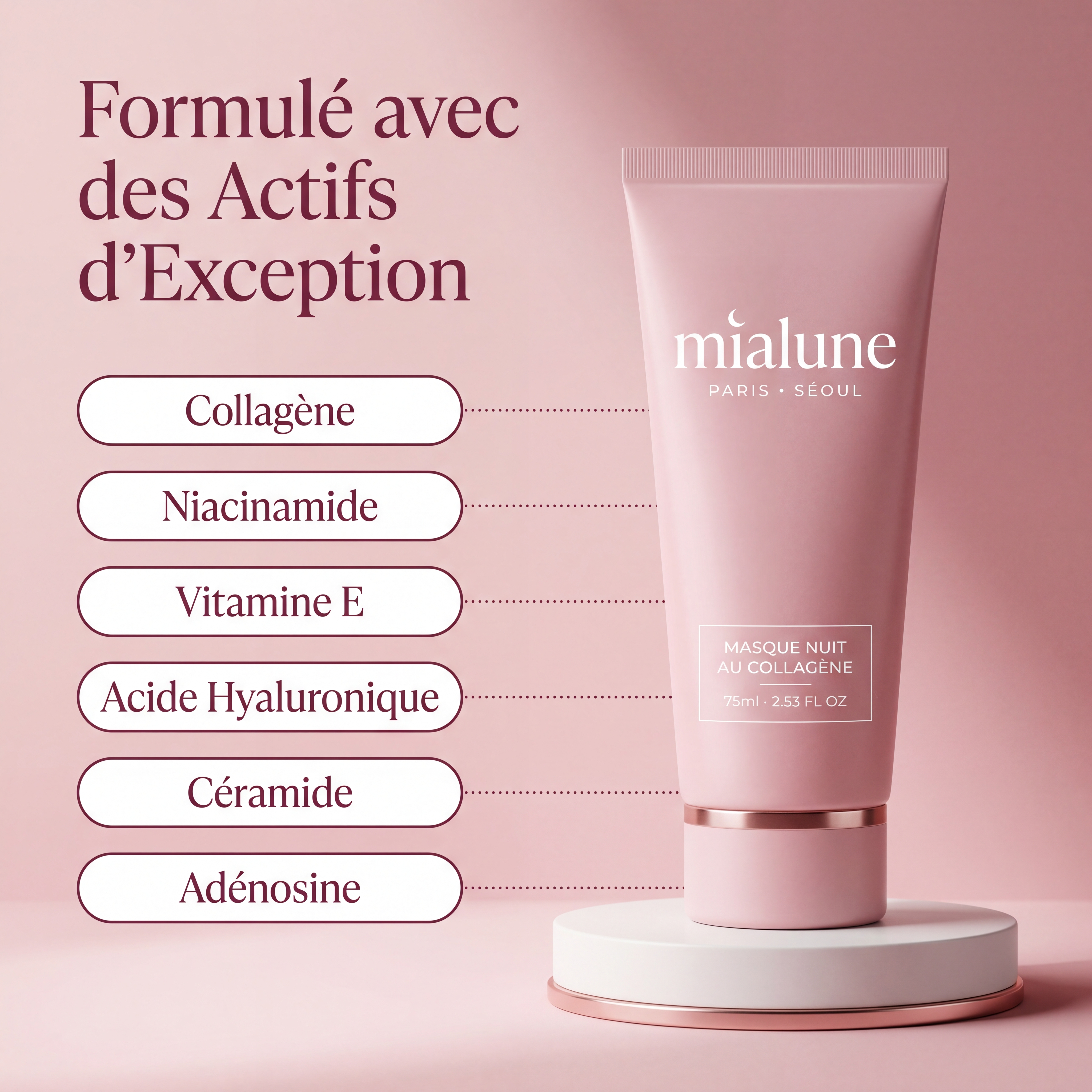 Masque de nuit au collagène